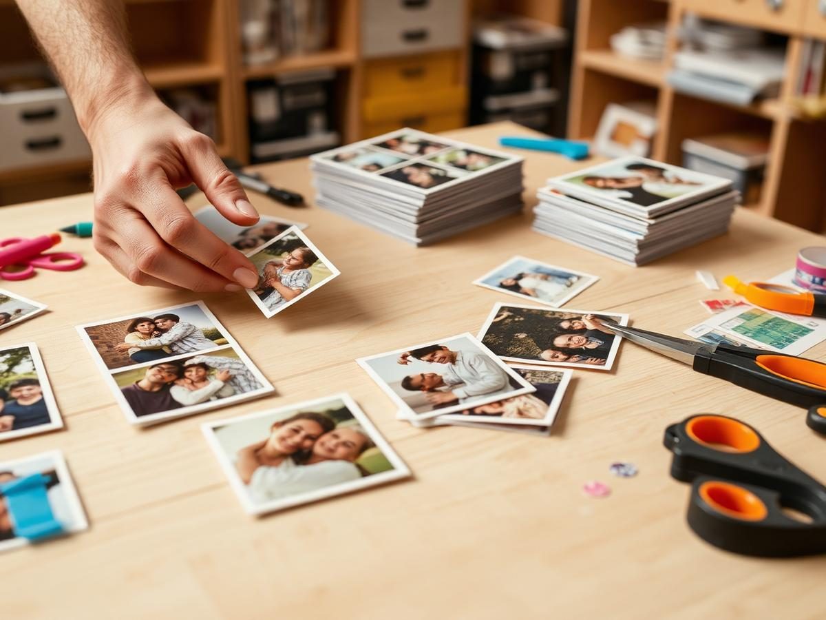 Business photo magnet on a fridge